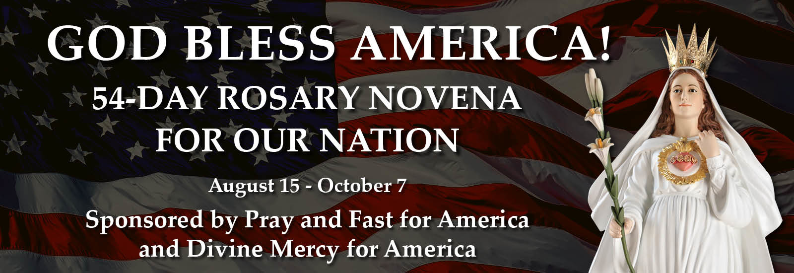 54-Day Novena For Our Nation August 15-October 7, 2026