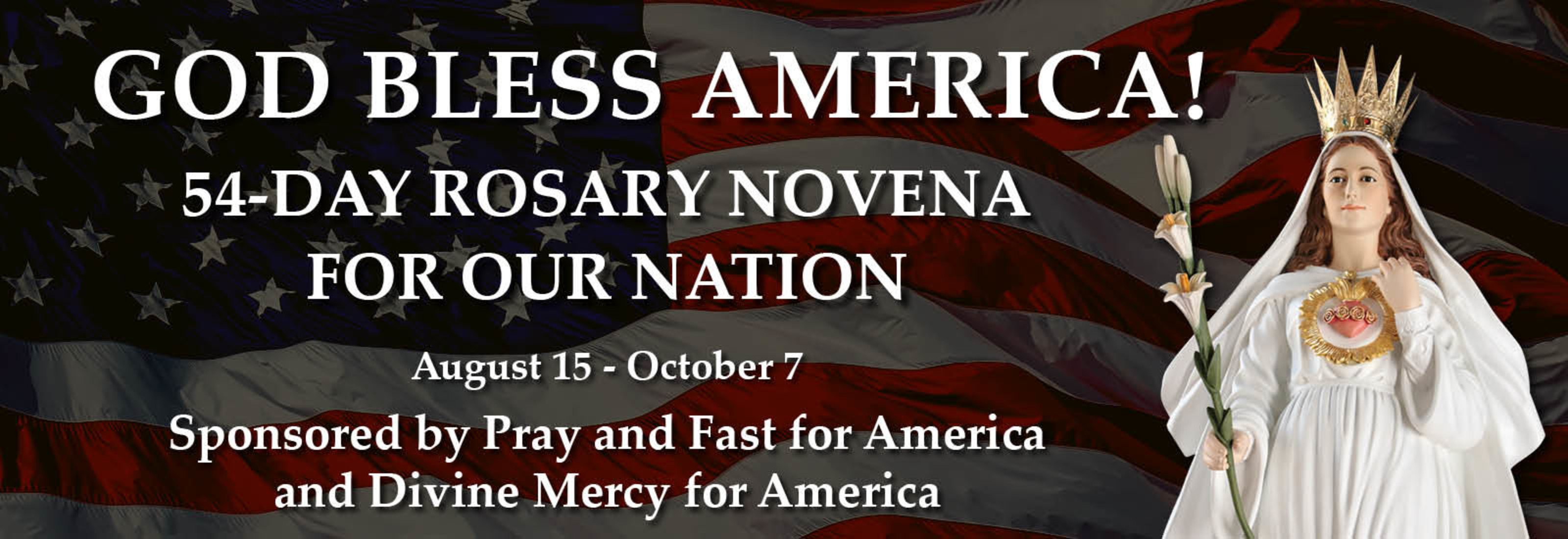 54-Day Novena For Our Nation August 15-October 7, 2026