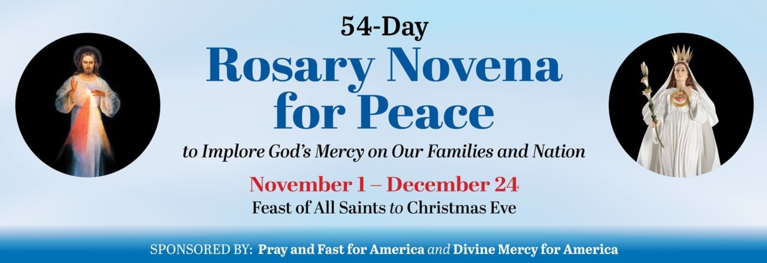 54Day Rosary Novena for Peace Pray & Fast for America