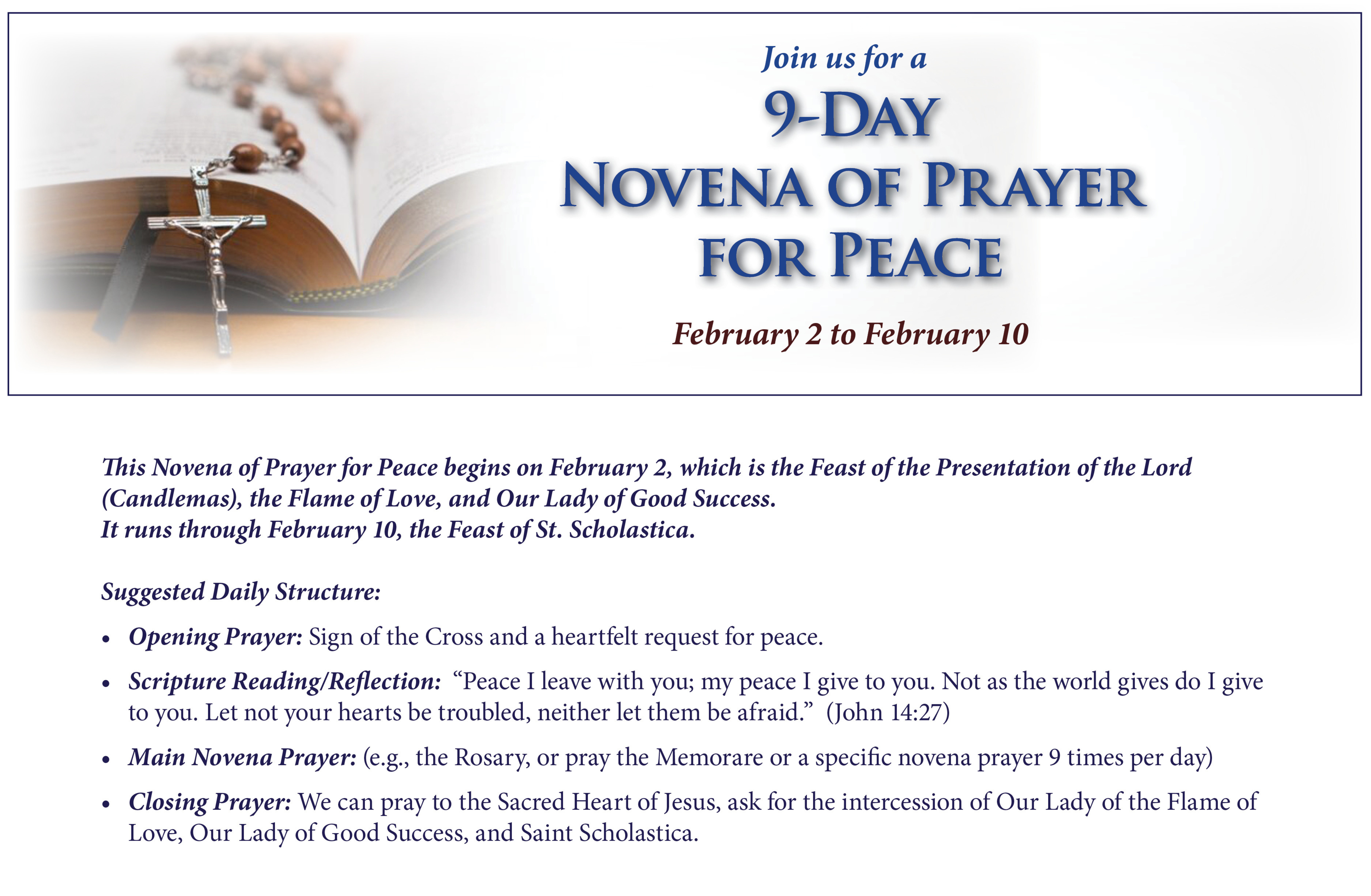 Website Banner  Novena