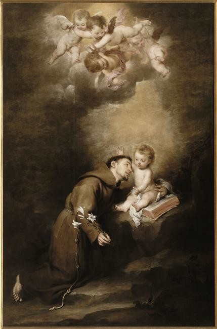 Saint Anthony Of Padua And The Infant Jesus
